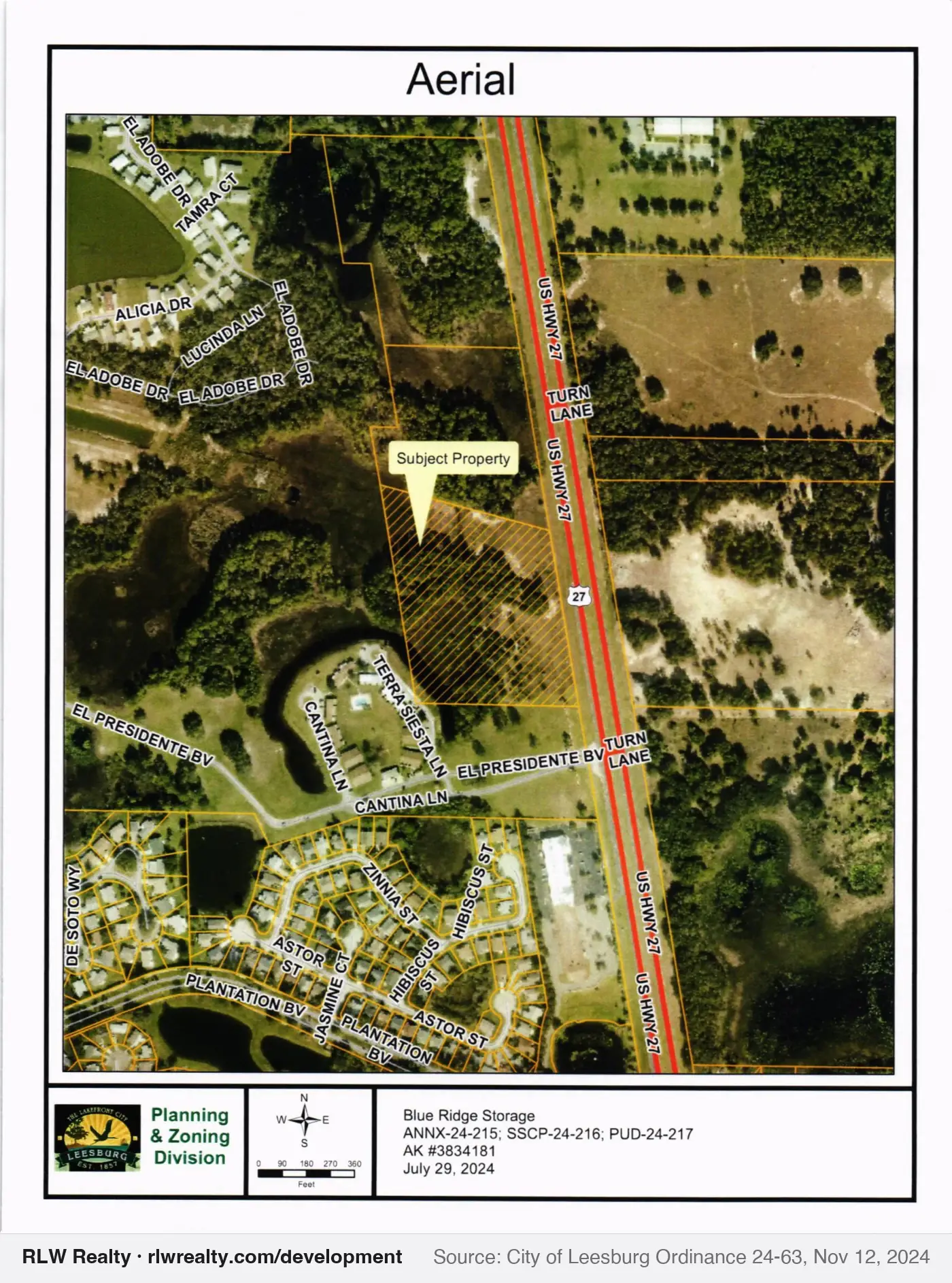 location map for Leesburg annexes 10.2 acres near Okahumpka