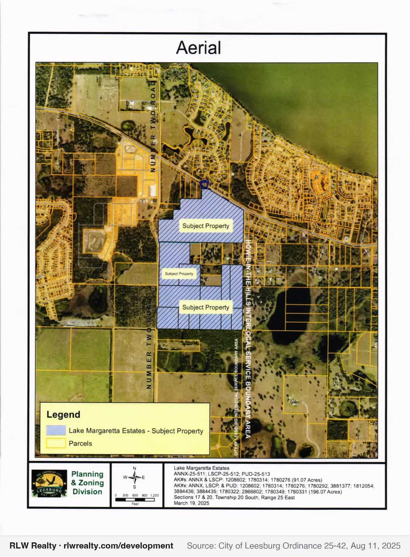 location map for Leesburg annexes 93.5 acres near Yalaha