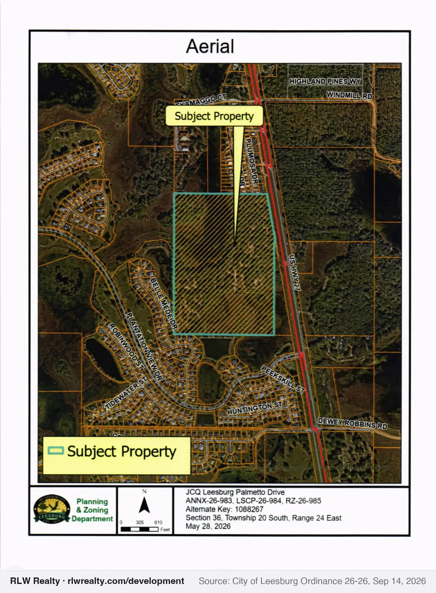 location map for Leesburg annexes 65.2 acres near Okahumpka