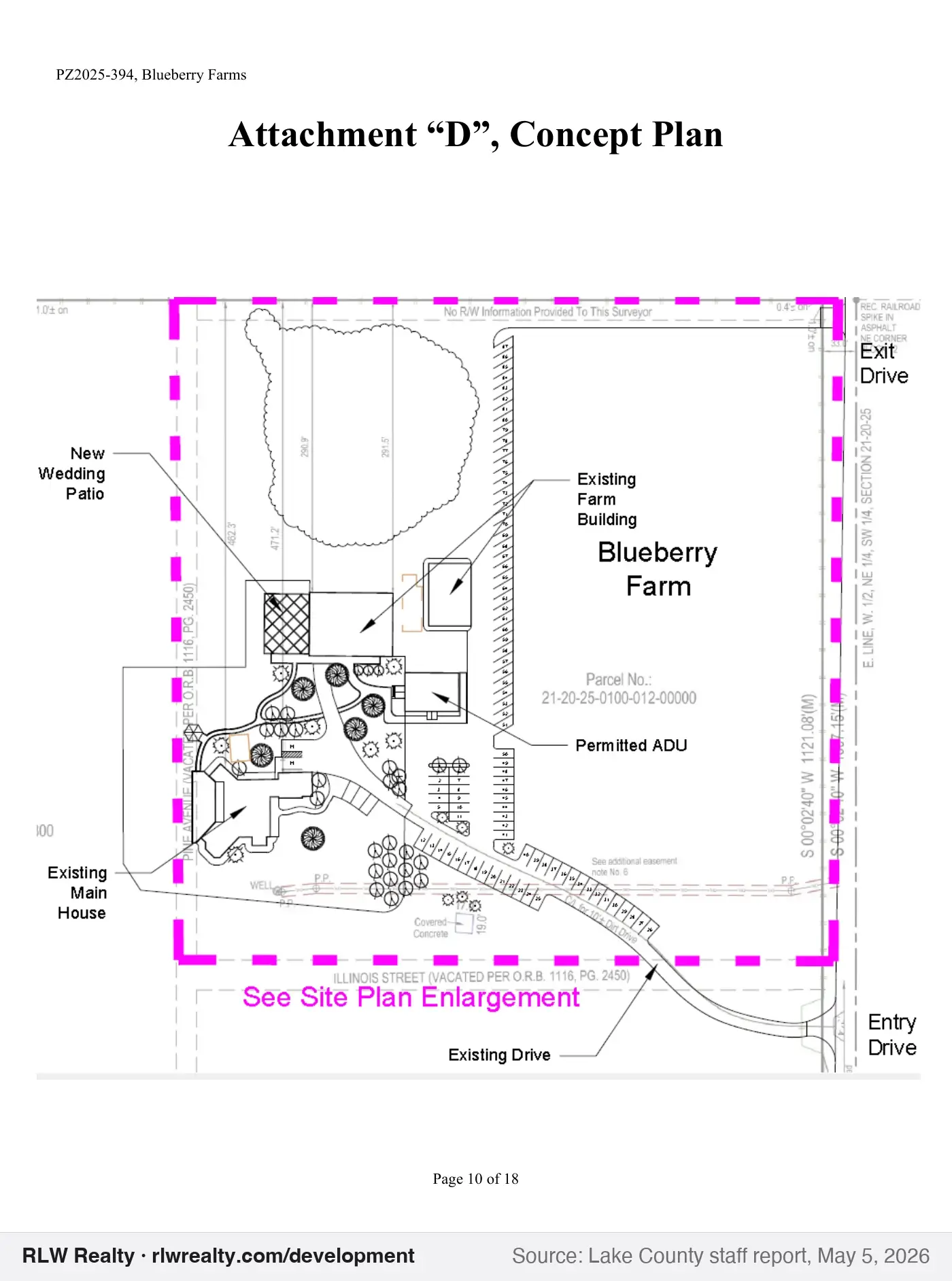 concept plan for Wedding venue permit at blueberry farm in Yalaha