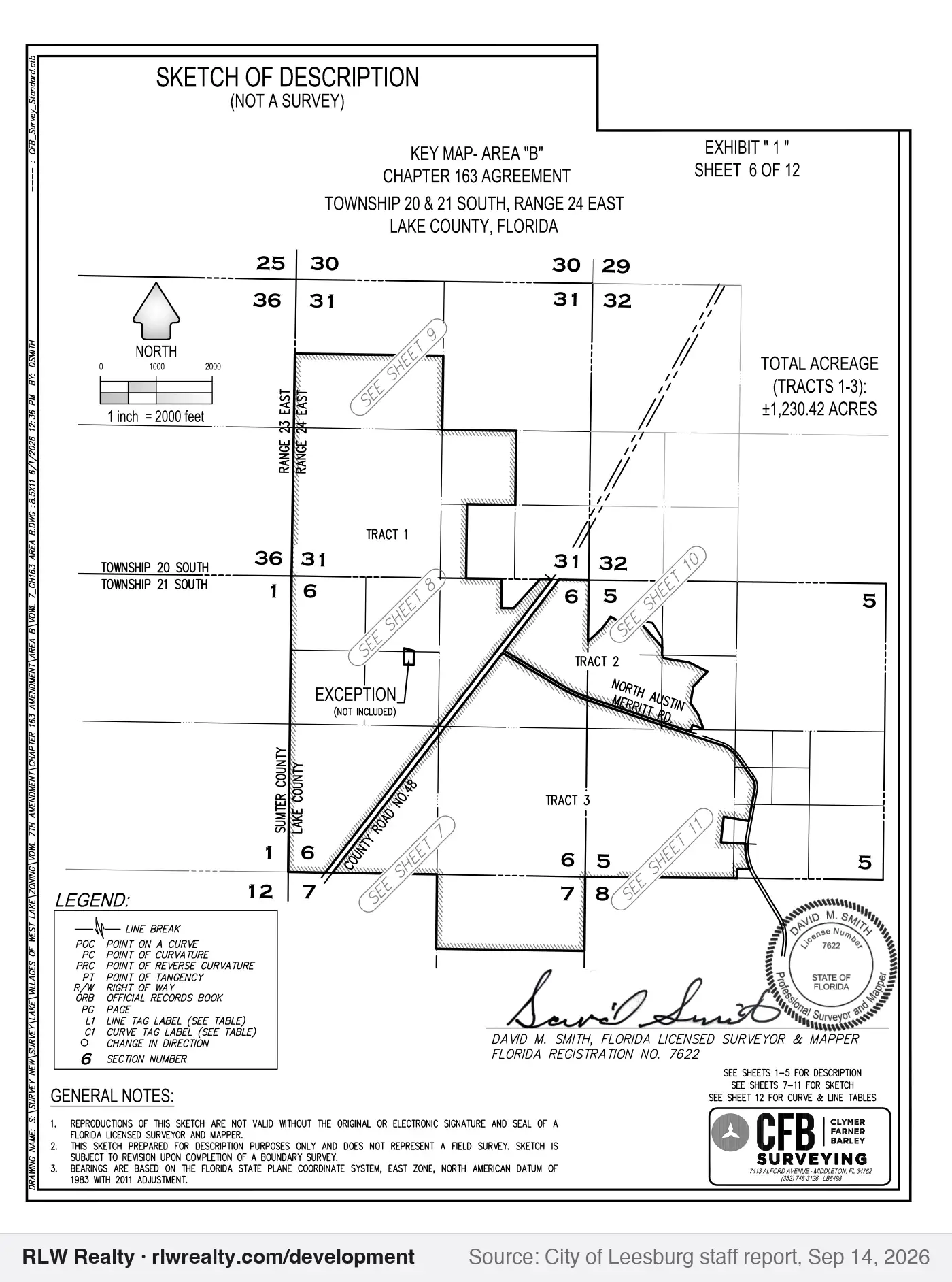 survey for Villages of West Lake Area B development agreement change